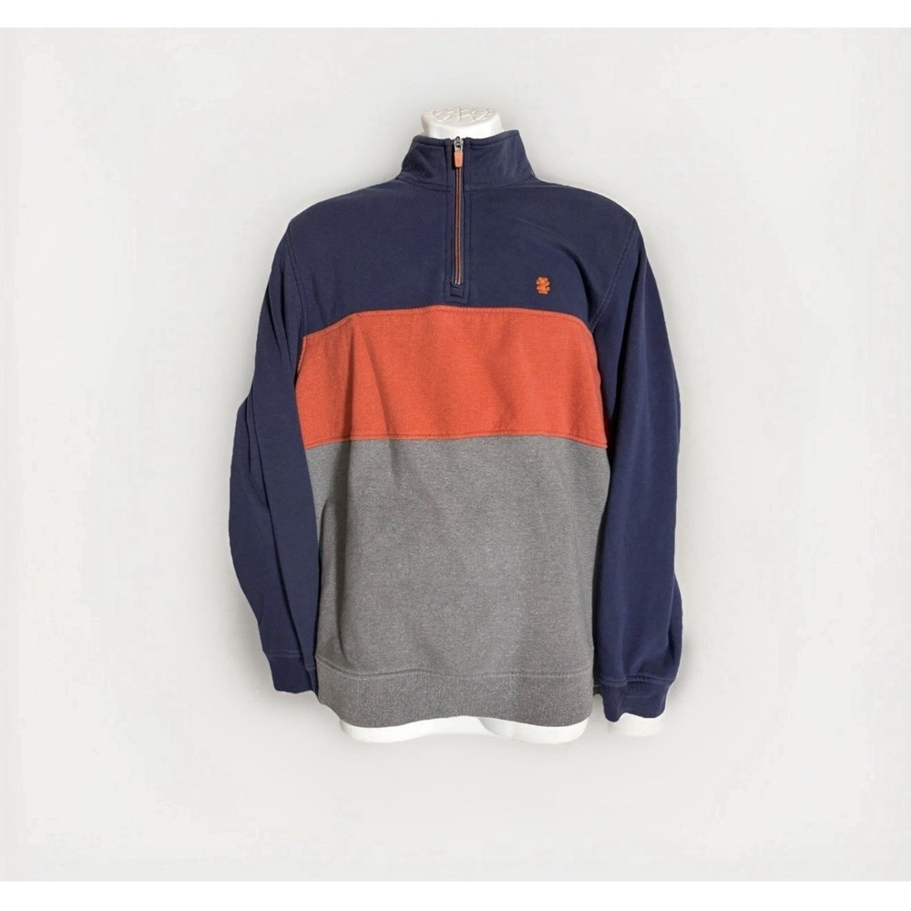 Izod Pullover Sweatshirt Advantage Performance Stretch Men's Size M Color Block